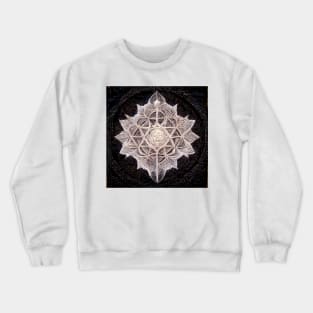 Metatron Fractal Mandala Zentangle lilac Crewneck Sweatshirt